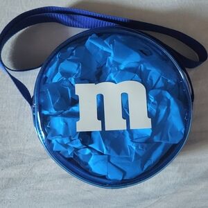 M&M'S Blue Clear Round Bag with Strap